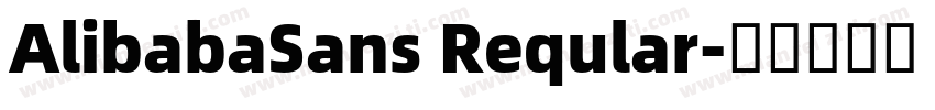 AlibabaSans Reqular字体转换